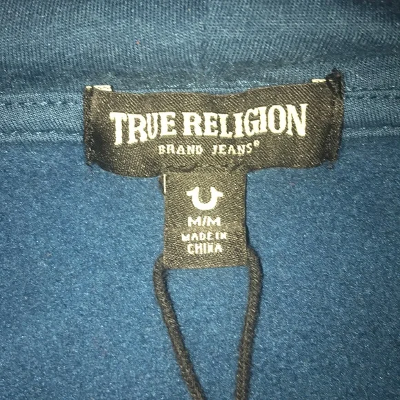 Blue true religion zip up for cheap!!!